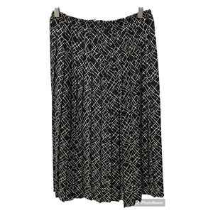 Leslie Fay Skirt Womens Pleated Skirt ~